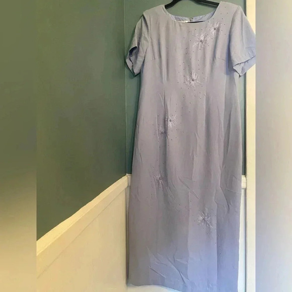 Vintage women’s dress - Appraisal size 16 - short sleeve - beaded - maxi - Picture 1 of 7